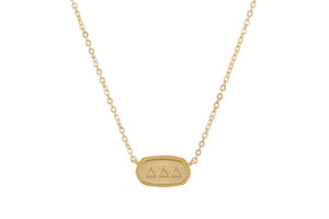 Delta Delta Delta Sorority Athena Necklace