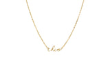 Chi Omega Sorority Script Necklace