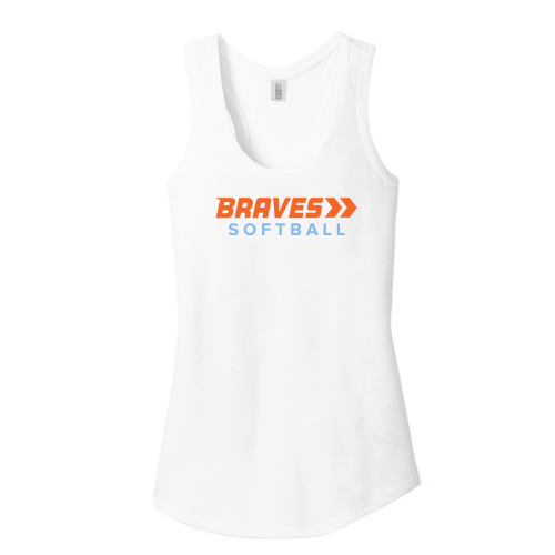 Ladies Racerback Tank - Softball (color options)